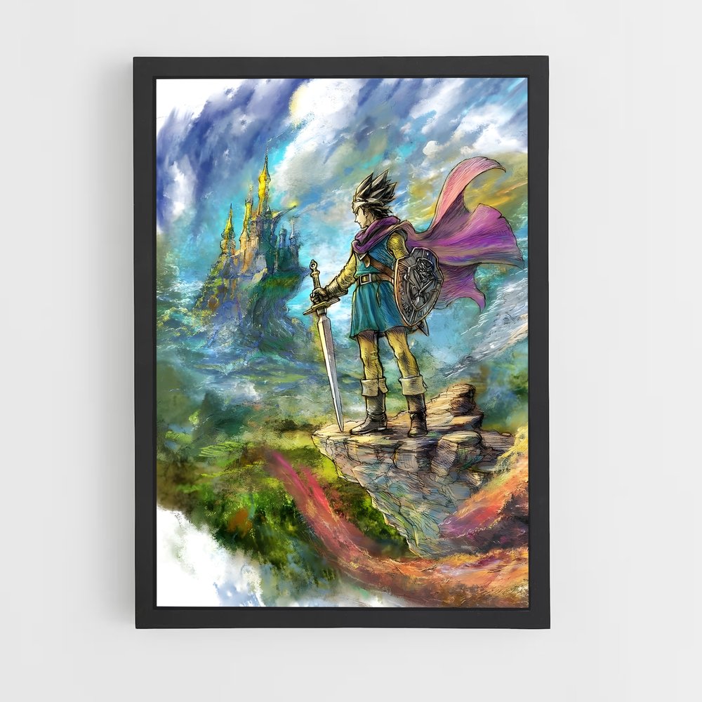Poster L'Héritier du Dragon – affiche Dragon quest (vue 2)